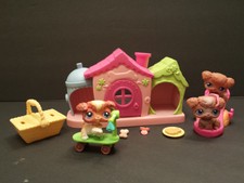 Hasbro Littlest Pet Shop Petriplet Triplets Dog House #37-#38-#39 Poodle Puppies