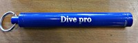 Shaker Signalgeber Unter Wasser Taucherrassel Alu blau mit Ring ohne Magnet