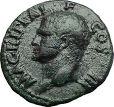 Marcus Vipsanius Agrippa Augustus General Ancient Roman Coin by CALIGULA i58015