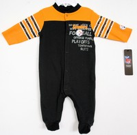Pittsburgh STEELERS BABY Sleep and Play Creeper Sleeper Playsuit footed