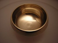 klangschale Singing Bowl Nepal 400gram mit  Kissen & Klöppel(Ts)