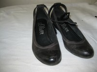 Schuh Damenschuh Pumps Ballerina s.Oliver Größe 41  Keilabsatz Fesselriemchen 