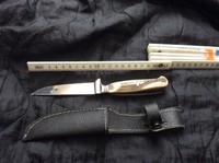 Jagdmesser Nicker Jagdnicker Hornbeschalung Fulltang