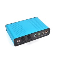 Profissional USB 6-Kanal externe Soundkarte 5.1Surround Adapter Audio für Laptop