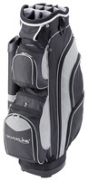 Golfbag Cartbag EL PASO | schwarz-silber - cool-pocket / Kühlfach - Putterröhre 