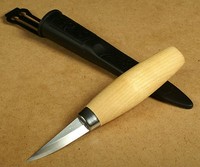 Morakniv Schnitzmesser 120 Schnitzwerkzeug Laminatstahl Birkengriff Mora Sweden
