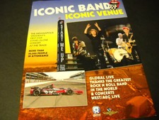 ROLLING STONES Indianapolis Speedway ICONIC and ICONIC 2015 Promo Poster Ad
