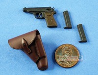 Figur 1/6 Deutsche General Kommandant Walther PP Pistole Gun Holster WF_6I