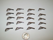 Lot of 20 Chromed Wire Rod Tip Guides Guide Fishing Building - New