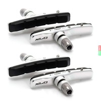 XLC Cartridge V-Brake Bremsschuhe BS-V02 4er Set, 72mm schwarz/silber  Fahrrad