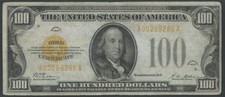 Fr2405 $100 Gold Cert 1928 Series Woods / Mellon - Vf - Wl8912