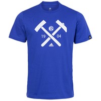 FC Schalke 04 adidas Graphic T-Shirt F85691 Herren Fan Tee Shirt M L XL neu