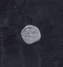 Hungary - Beautiful Nd (1235-70) Bela Iv Hammered Silver Obulus