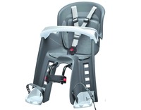 Polisport Bilby Junior Grau Fahrrad Kindersitz Fahrradsitz für vorne Tüv/GS