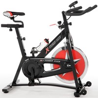 X-treme Classic Bike Black - Indoor Cycle - 18 kg Schwungmasse - Radcomputer