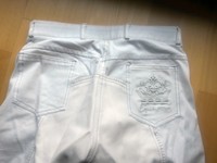 Equistar Reithose Vollbesatz, weiß Turnierreithose! Gr. 36 schicke Ziertasche