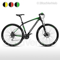 Fahrrad Mountainbike, SHIMANO ACERA 24 Gang, 29 Zoll, Scheibenbremse, Grün
