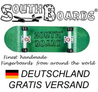 Komplett Holz Fingerskateboard GR/WS/SWZ  SOUTHBOARDS® Handmade Wood Fingerboard