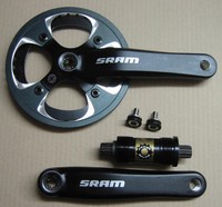 SRAM Kurbelgarnitur S600 1.0 mit Innenlager 175mm 42 Zähne schwarz Singlespeed