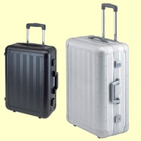 Aluminium Trolley Trolly Bordgepäck Handgepäck Alu Piloten Koffer Reise Gepäck