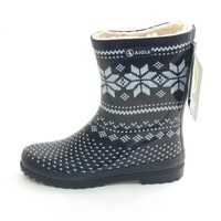 Aigle Polka Bottillon Fur Kurzschaft-Gummistiefel 37559 Night