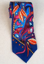 Rush Limbaugh No Boundaries 100% Silk Necktie Gold Chain Keeper Made In USA