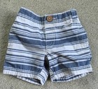 Carter's Baby Boy Shorts Ahoy Matey Nautical Striped 6 Month EUC