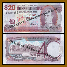 Barbados 20 Dollars, 2012 P-72 Commemorative 40 Years Central Bank Unc