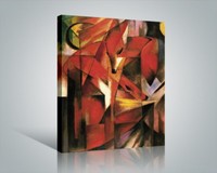 Franz Marc - Füchse Expressionismus Poster Leinwand-Druck Bild (50x40cm) #56522