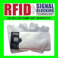 5 Pack Of Rfid Sleeves To Protect Bank Card Wireless Pay/Signal Blocker Safety