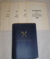 Hannoversches Hengstverzeichnis 1981 + 4 x Nachtrag von 1982 1983 1984 1985