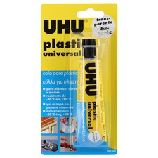 UHU PLASTIC UNIVERSAL GLUE FOR PLASTIC ITEMS 50ml