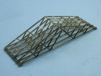 Giebelträger aus 1mm Sperrholz, gelasert, 6 Stk , 106 x 20 mm, Spur N, 1:160