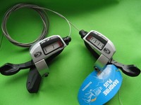 SL-T660 Schalthebel Shifter Set Shimano Deore LX 3x9 silber mit Zug Neu