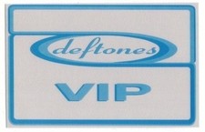 Deftones backstage Satin Cloth Pass tour collectible Vip