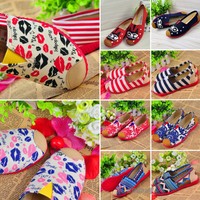 Damen Schuhe Pumps Halbschuhe Pretty Ballerinas Mokassin Freizeit Dolly Shoes