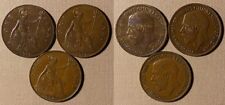 Great Britain : Lot 3 Coins I P 1917 + 1921 All Xf-Au #810 Ir1882
