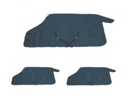 Weidedecke Fleece HKM Regendecke Outdoordecke Winterdecke wasserdicht 125-165