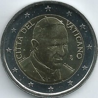 Vatikan 2 Euro Kursmünze (2014 - 2016), unzirkuliert/bankfrisch