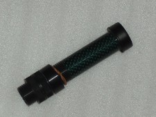Rod Building Wrapping PacBay Aw8G-B black with green woven insert fly reel seat