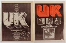 U.K. Wetton Bruford Holdsworth 1970s Media Clippings Promo Ads Collection