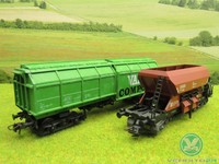 Roco Fleischmann H0 Seitenentladewagen DB VM Kompost LKW grün (CR) F0800