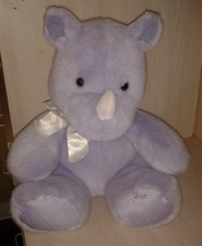 Vintage Rare 1993 Dakin Purple Rhinoceros 15 tall x 12 wide Plush