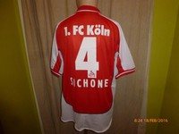 1.FC Köln saller Aufstieg Trikot 2002/03 "VPV" + Nr.4 Sichone Gr.L- XL TOP 