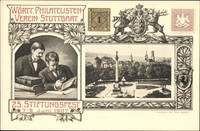 Briefmarken Ak Stuttgart in Baden Württemberg, Württ. Philateliste... - 1272593