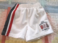 Boy's Shorts 12 Months Little Legends Red White Blue 