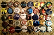 Set of 40 Incubus collectible pins/buttons/badges brandon boyd