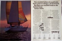 1983 original 2pg boating AD Tartan 3000 30-foot racer/cruiser BOAT