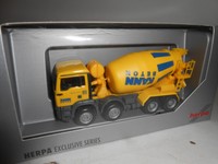 Herpa 282543 MAN TGX Kann Beton Baustoffe 4achs Betonmischer