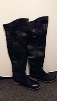 Tolle SPM - NING Overknees - Stiefel in schwarz (black) ~ Gr. 38 ~ weiches Leder